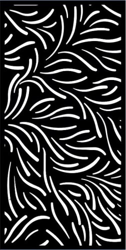 Designová kovová výplň, laserem vypálený vzor 1393, rozměr 1000x2000x2,5mm, bez povrchové úpravy